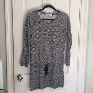 Veronica M drop waisted tunic knit dress